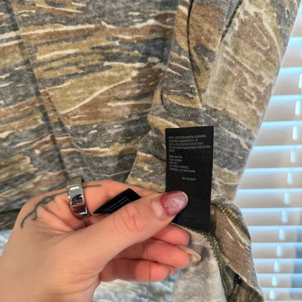 We The Free Long Sleeve Oversized Camo Tee - Picture 2 of 4